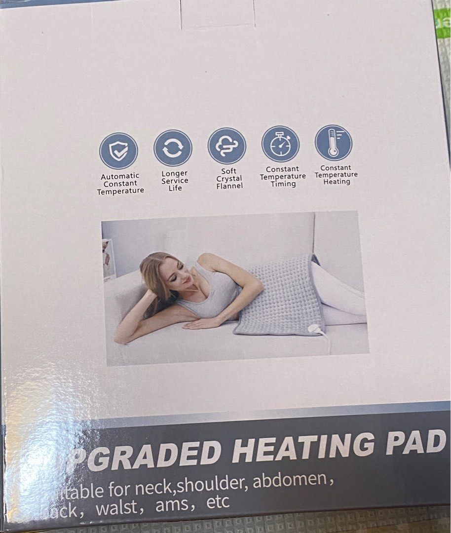 Electric Heating Pad - with 6 Temperature Settings and Auto Shut-Off Features