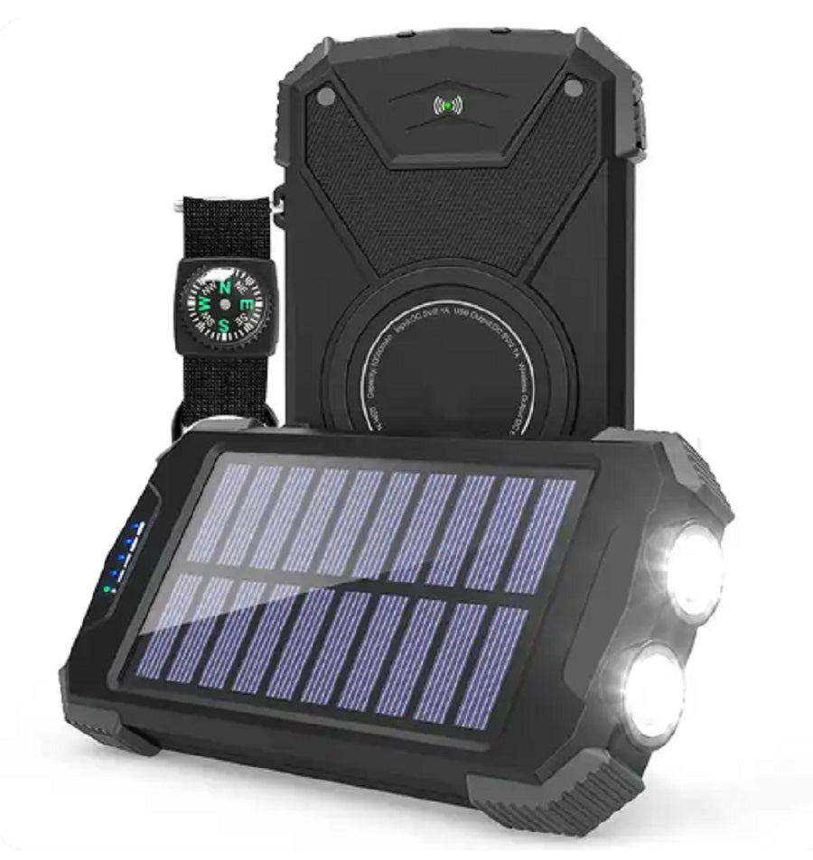 Solar Power Bank 10000mAh – Best Wireless Portable Charger for Outdoor Adventures