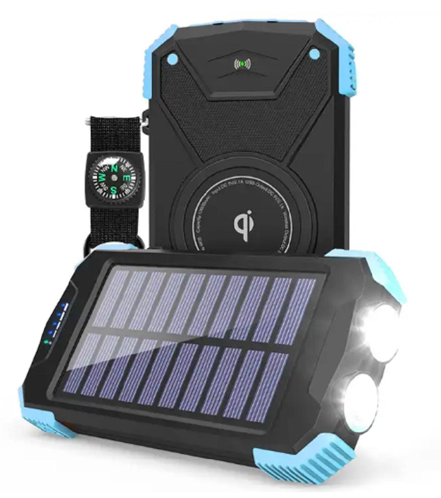 Solar Power Bank 10000mAh – Best Wireless Portable Charger for Outdoor Adventures
