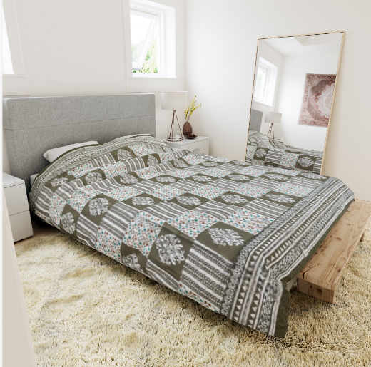 King Size Printed Bedspread