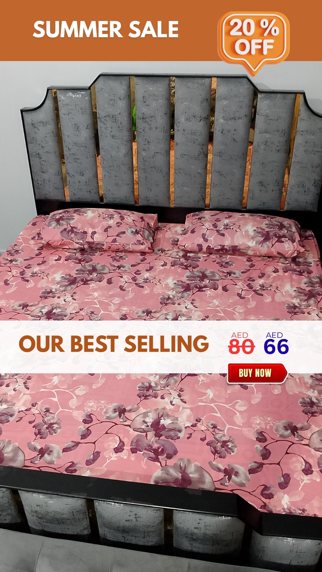 Premium King Size Cotton Bed Sheets |  20% OFF | USE CODE BED20