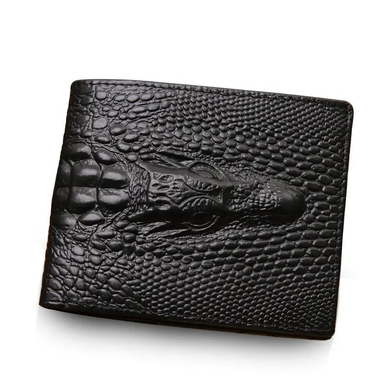 Alligator / Crocodile Embossed Leather Wallet