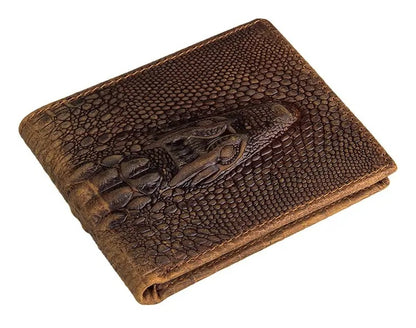 Alligator / Crocodile Embossed Leather Wallet