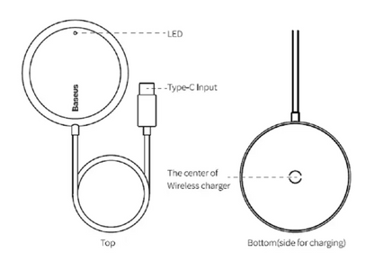 Baseus Mini Magnetic Wireless Charger W522C