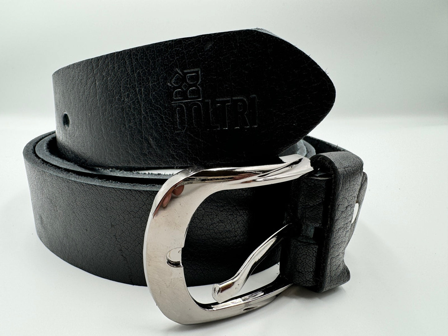 Square Buckle Leather Belt