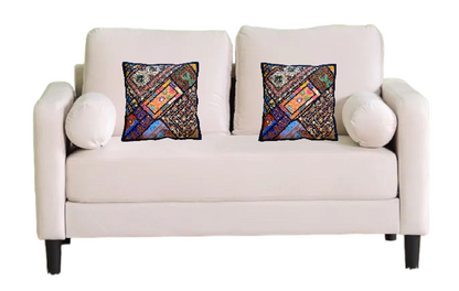 Embroidery Handmade Sofa Cushion (Set of Two)