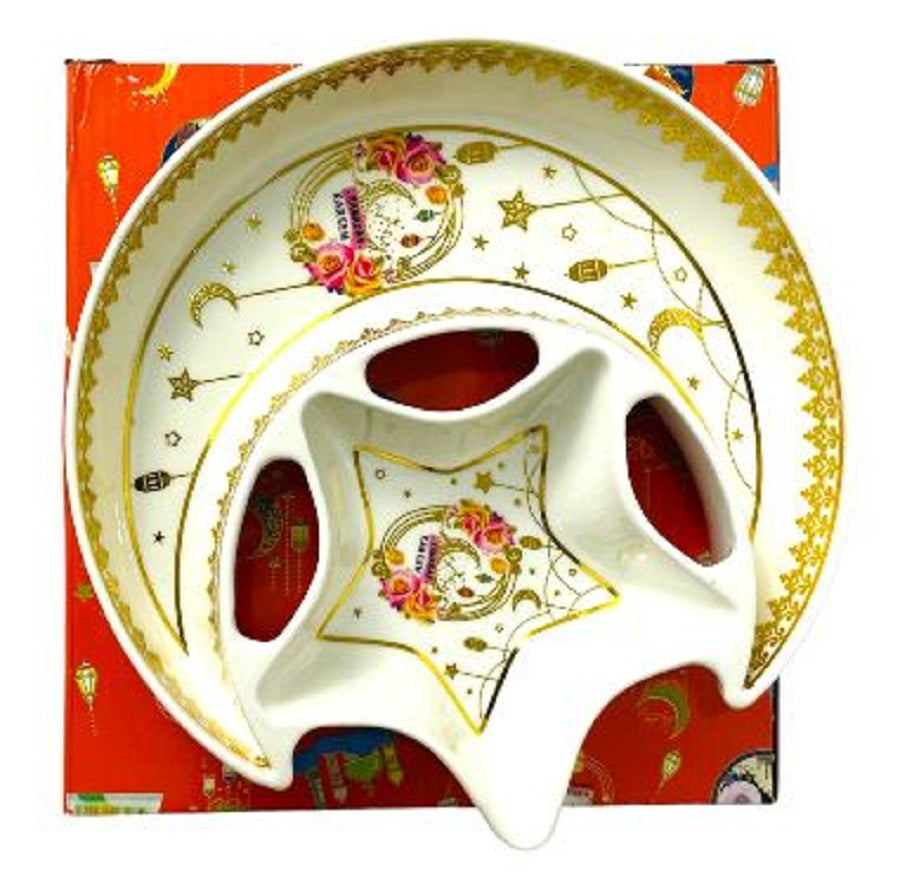 Ceramic Star Moon Shaped Serving Plate