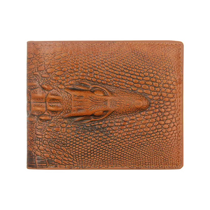 Alligator / Crocodile Embossed Leather Wallet