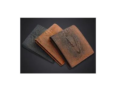 Alligator / Crocodile Embossed Leather Wallet