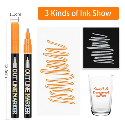 Outline Marker Pens